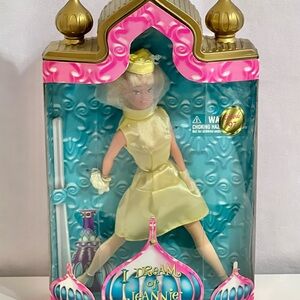1997 I Dream of Jeannie Barbie Doll How to Marry an Astronaut on box